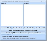 Compare & Find Differences Between Two Text Files Software screenshot